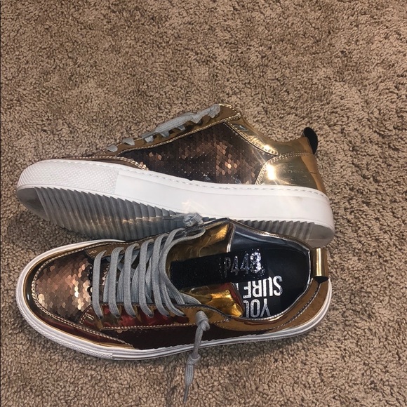 P448 Shoes - P448 Soho Sequin Leather Sneaker